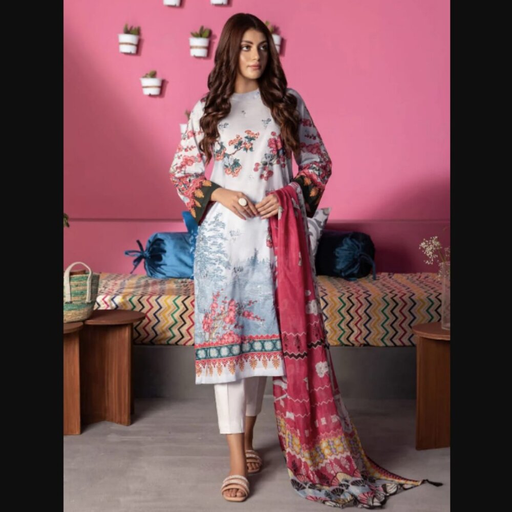 Sapphire 2pc Lawn Suit - XS